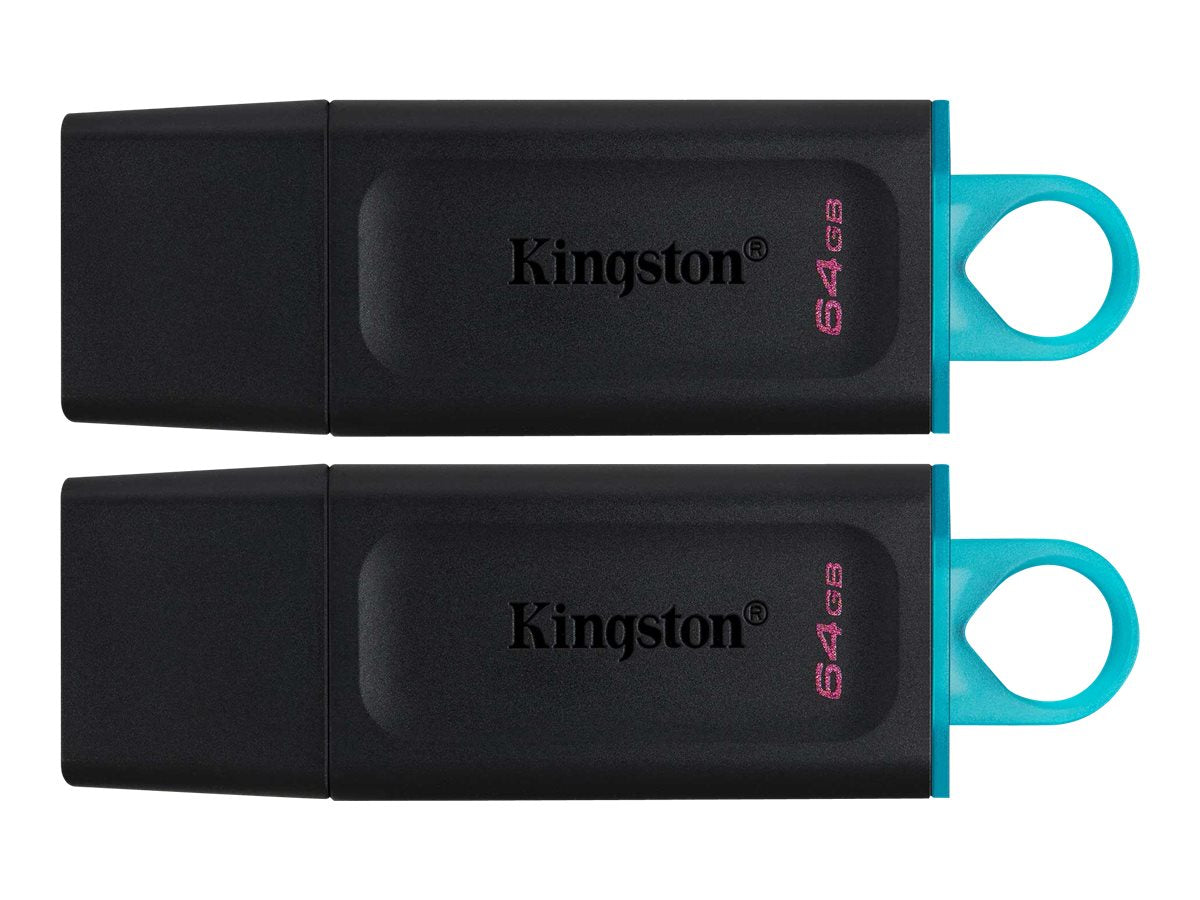 64GB USB 3.2 Kingston DataTraveler Exodia 2-Pack Black/Teal 64GB USB 3.2 Kingston DataTraveler Exodia 2-Pack Black/Teal